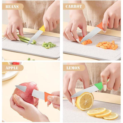 4-tlg. Küchenmesser Set | Obst, Gemüse & Schälmesser | Multicolor