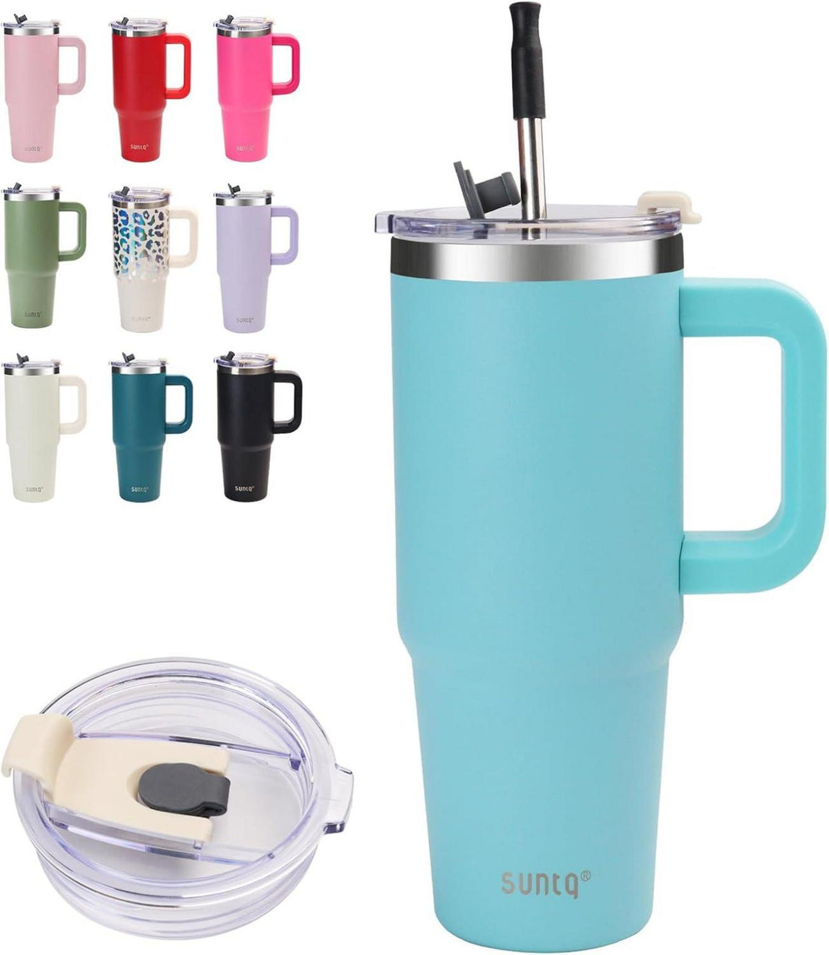 30oz Tumbler Vakuum Isolierte Wasserflasche mit Stroh und Deckel