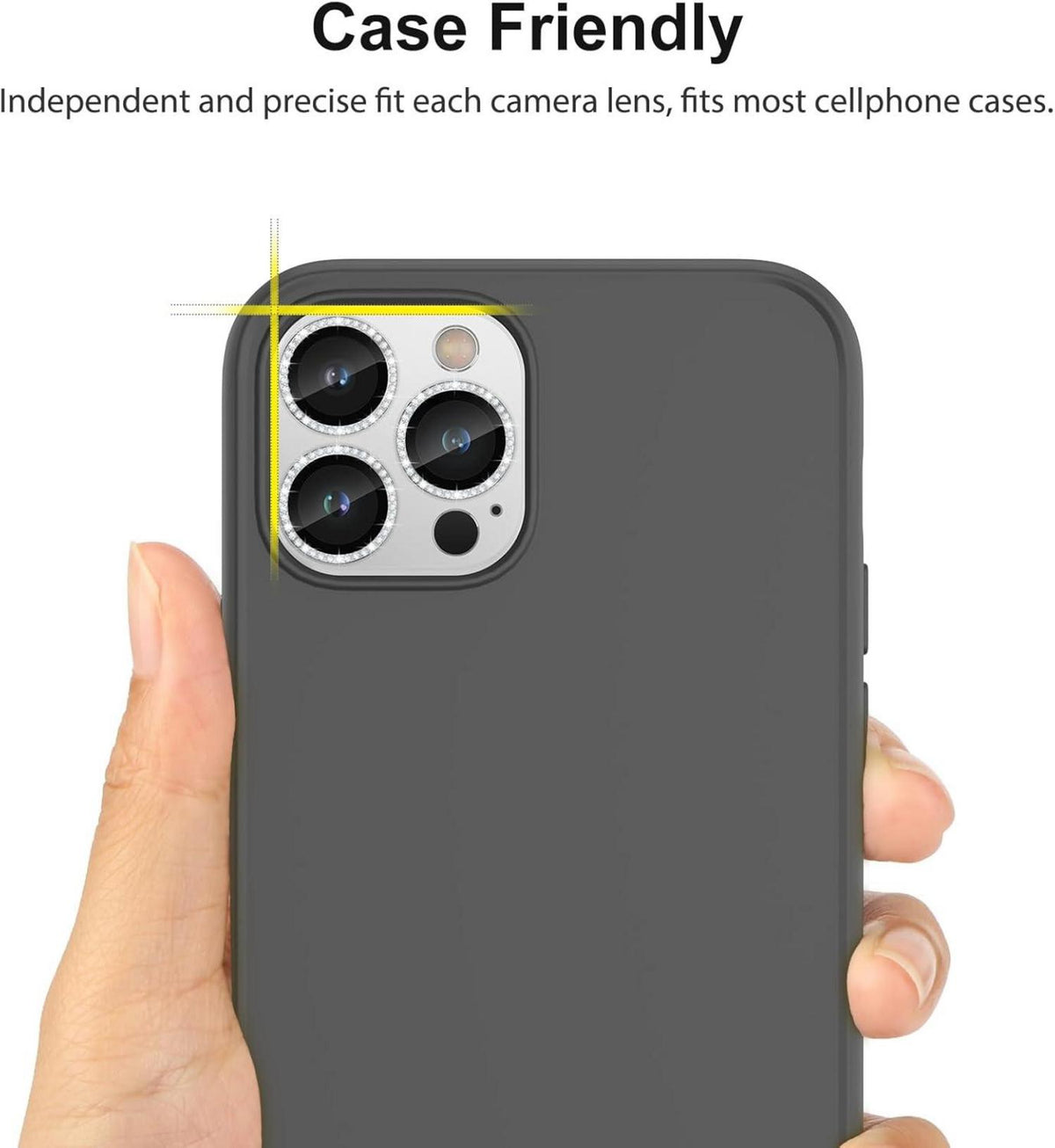 SPARIN 4 Stück Kamera Schutz für iPhone 14 Pro/Pro Max, 9H Härte Glas Protector