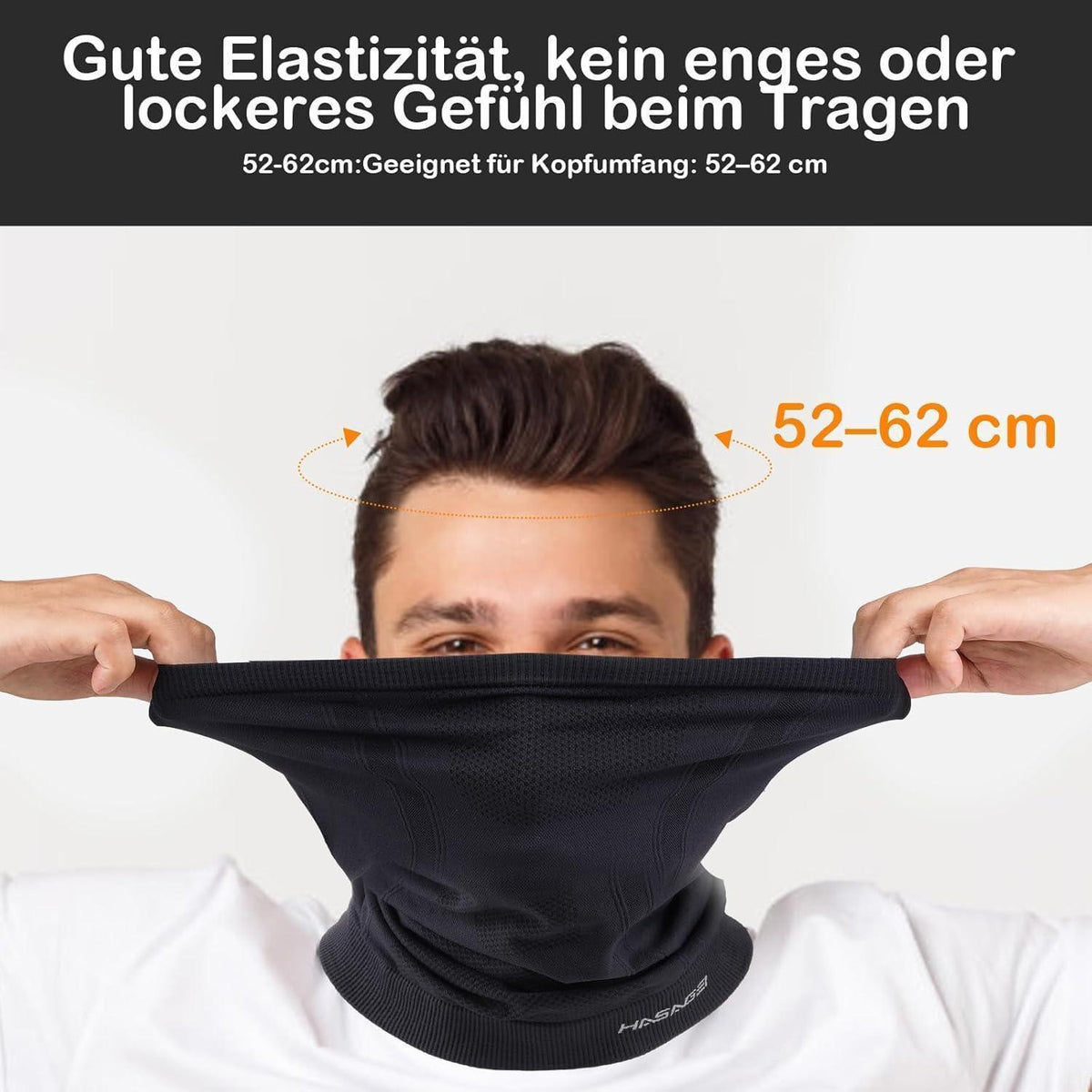 Halbe Sturmhaube Atmungsaktiv – Sport & Outdoor Maske Schwarz