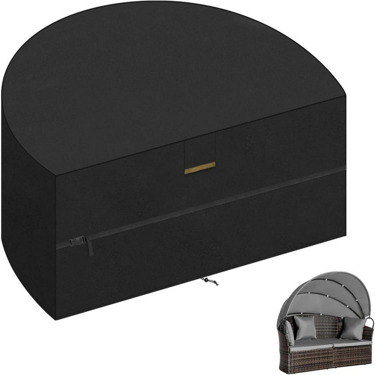 Halbrund Sonneninsel Abdeckung Wasserdicht 420D Oxford 205x110x80cm
