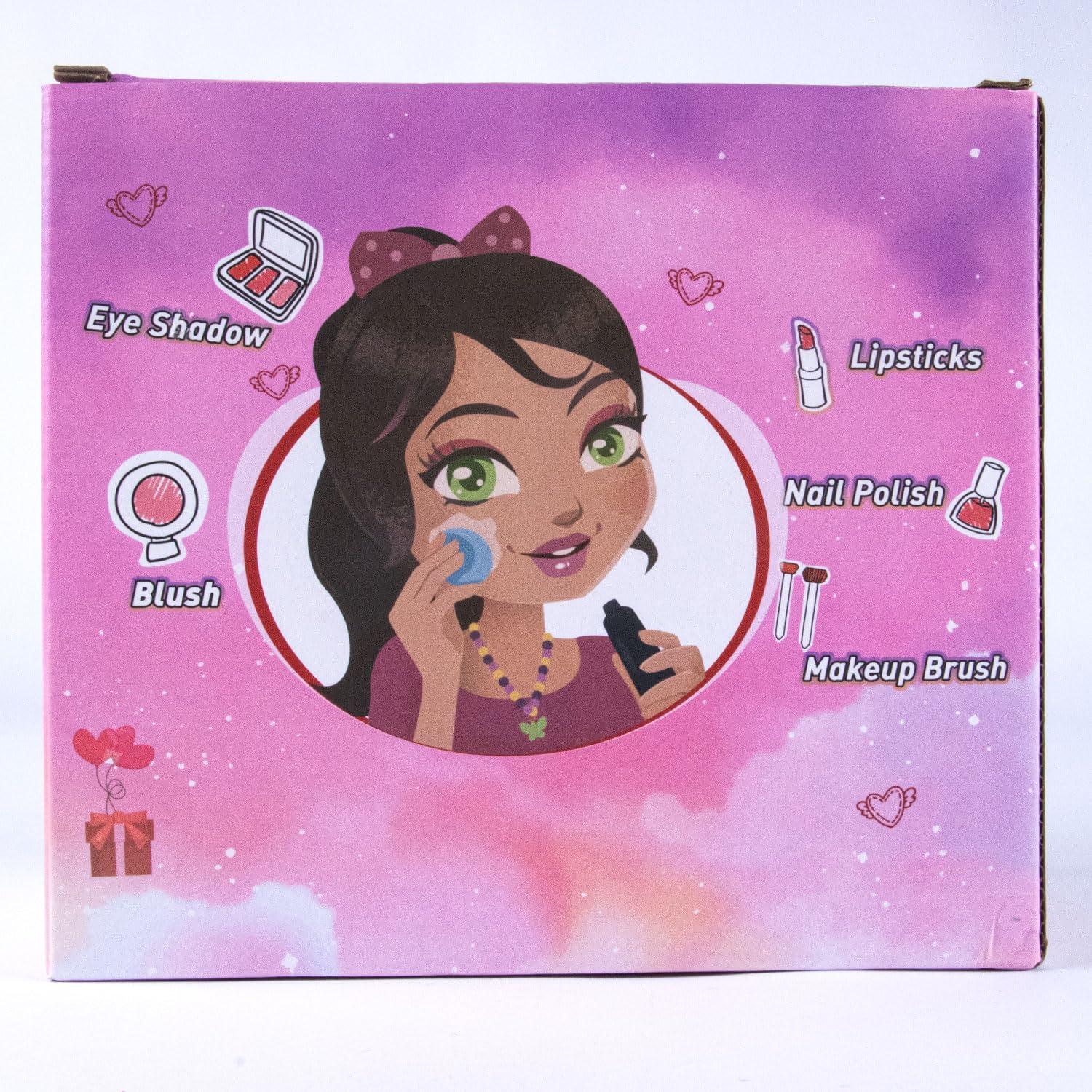 Kinderschminke Set Mädchen, Schminkkoffer Kids Makeup 66-teilig - Waschbar, Geschenke Mädchen 4-12 Jahre