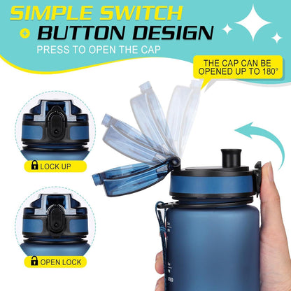 Trinkflasche 1L BPA-frei mit Verschlussdeckel und auslaufsicher
