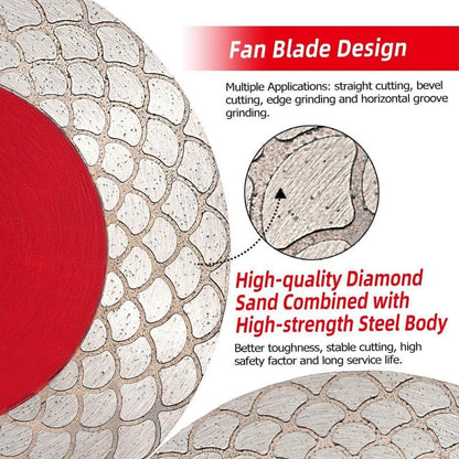 Diamant-Trennscheibe 125mm für Fliesen & Marmor, beidseitig schleifend