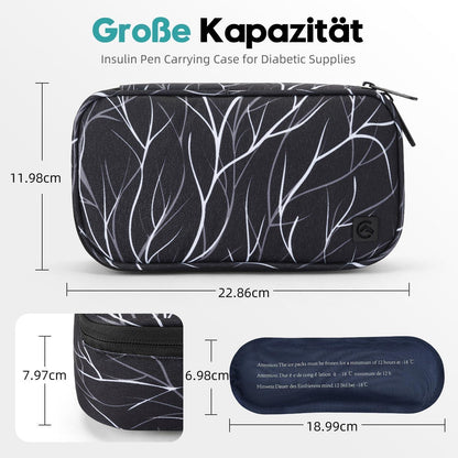 Insulin Kühltasche für Diabetiker – Tragbar mit Eisbeuteln