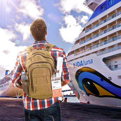 6x Transparente Kofferanhänger Kreuzfahrt Gepäckanhänger Aida 19x9cm