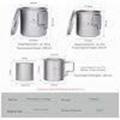 Titan Camping Tasse – Ultraleicht, 220ml/350ml/500ml