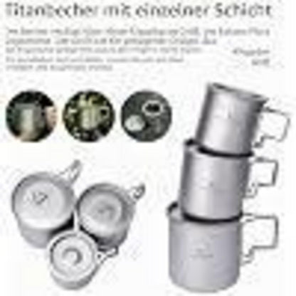 Titan Camping Tasse – Ultraleicht, 220ml/350ml/500ml
