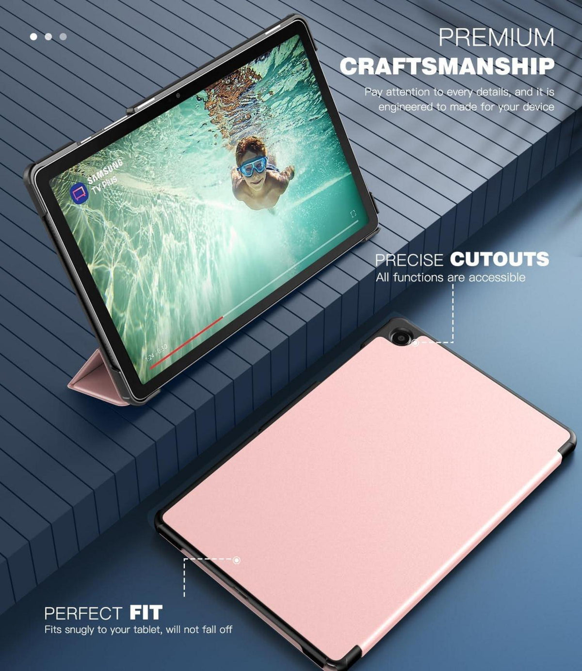 Schutzhülle für Samsung Galaxy Tab A9+ 11 Zoll 2023 - Rosa
