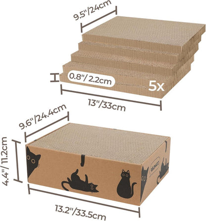 Katzenkratzbrett 5 Schichten Design Wellpappe Katzenkratzpad