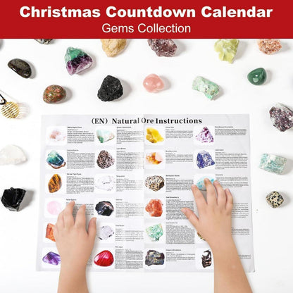 Adventskalender 2026 für Kinder Kristalle 24 Stück