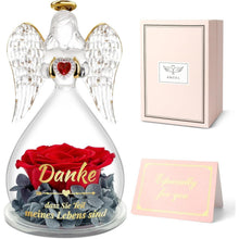 Ewige Rose im Engel: Danke Geschenk für Frauen
