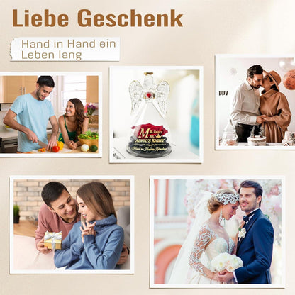Ewige Rose Engel Geschenk für Paare Jahrestag Valentinstag Weihnachten