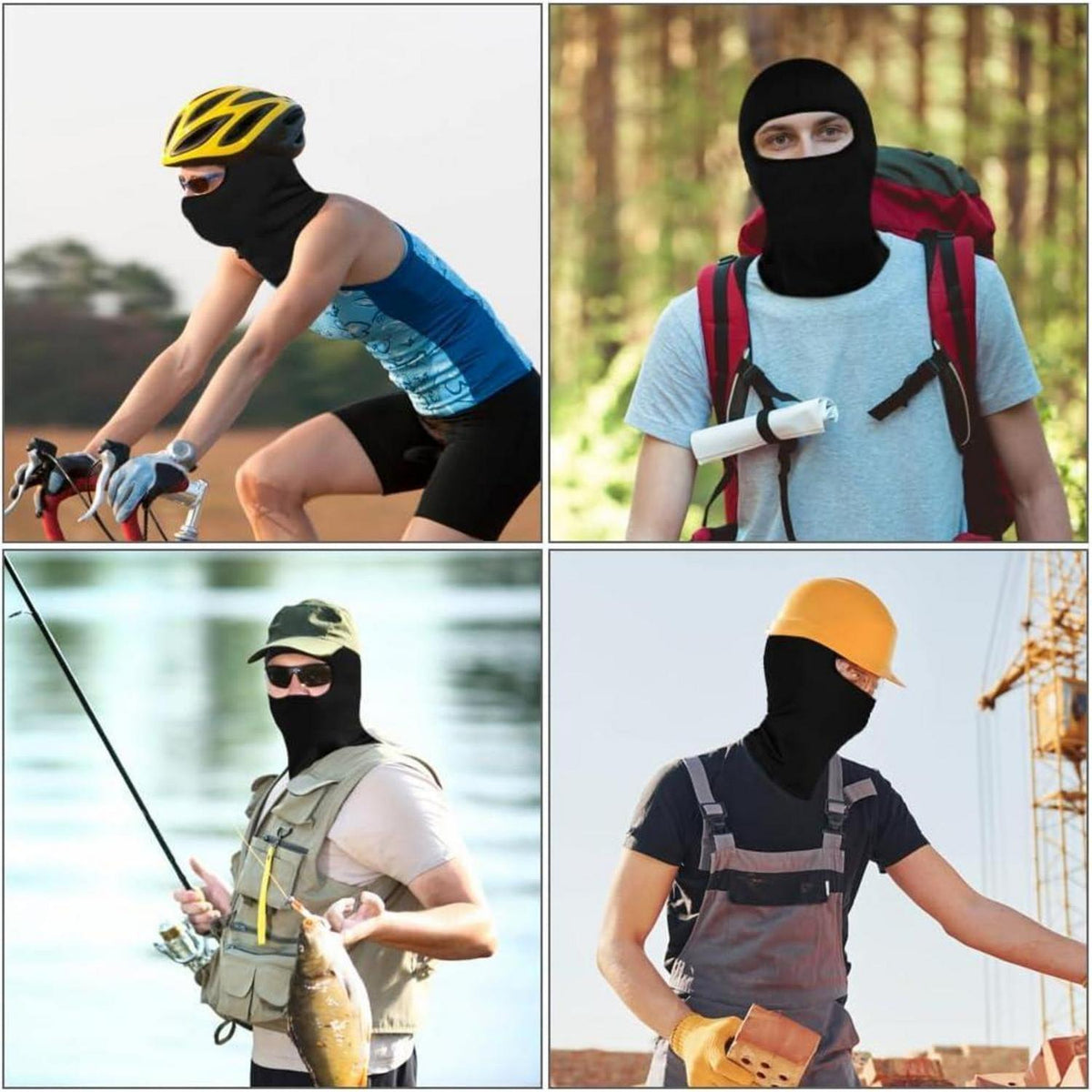 Sturmhaube für Radfahren, Motorrad & Ski – Winddicht & Atmungsaktiv