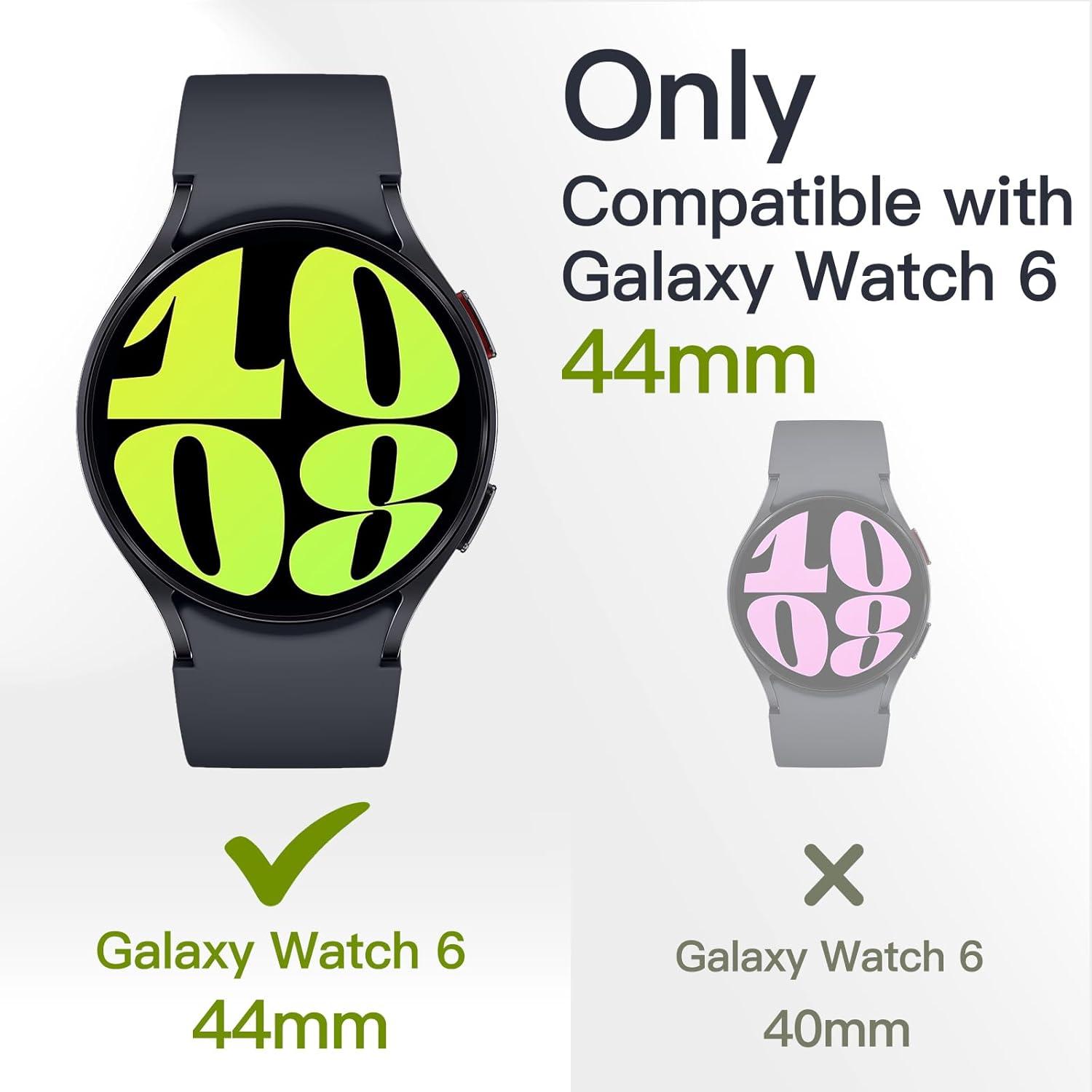 Schutzhülle mit Schutzfolie für Samsung Galaxy Watch 6 44mm