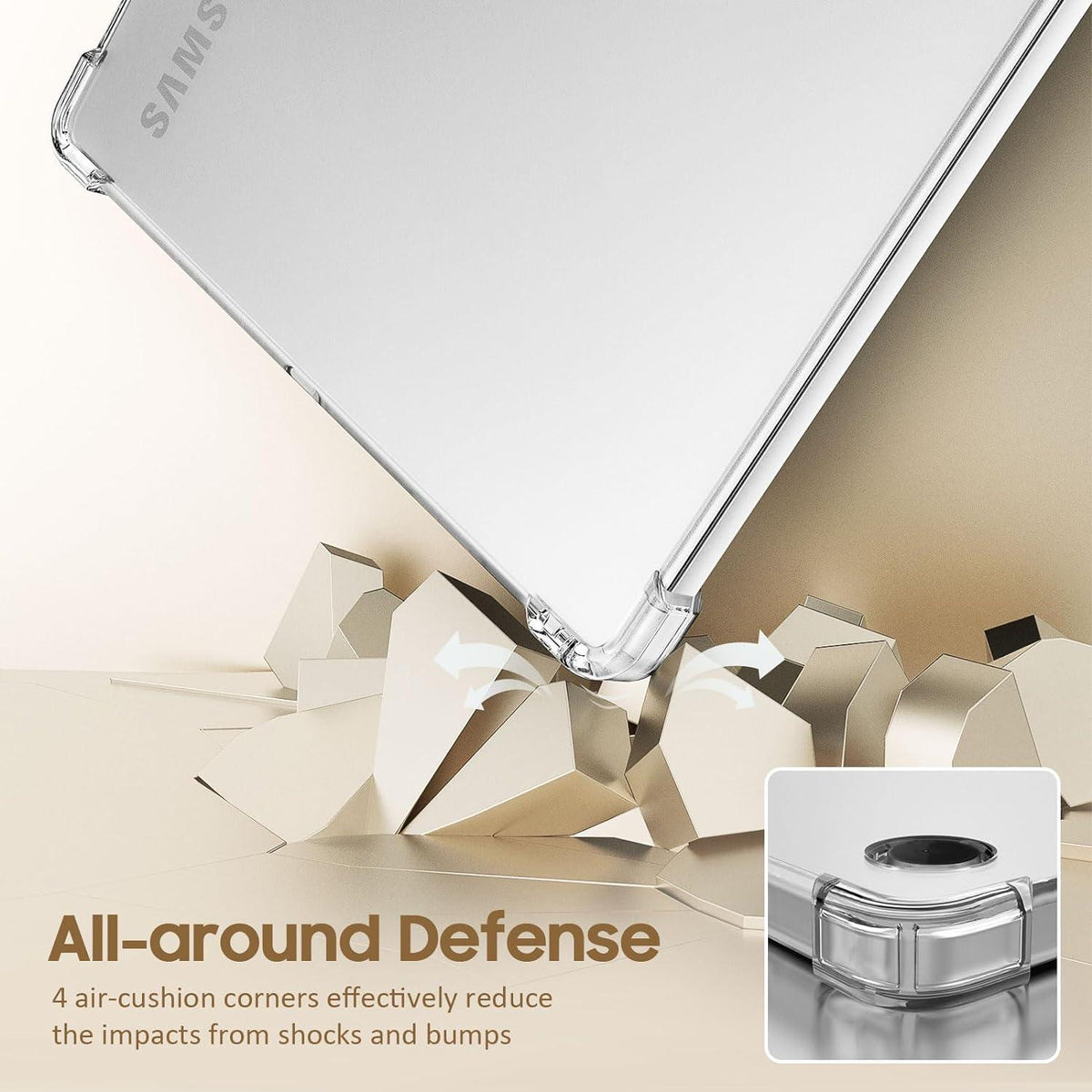 Slim Clear TPU Schutzhülle für Samsung Galaxy Tab A9+ 11 Zoll 2023