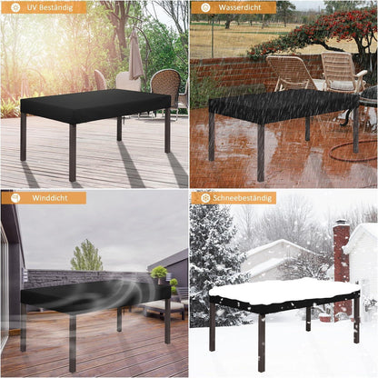 Dokon Tischplatte Abdeckung 200x100x10cm Wasserdicht
