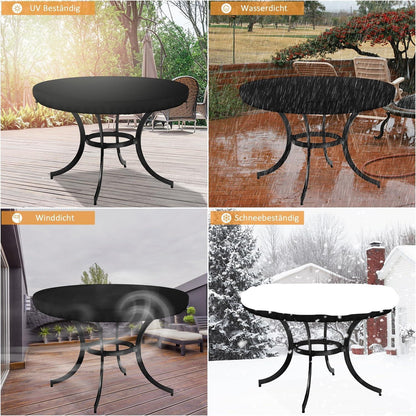 Dokon Tischplatte Abdeckung Ø122x10cm Schwerlast 600D Oxford