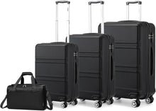 KONO Kofferset Hartschale TSA Schloss Trolleys 55/65/74cm & Tasche