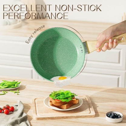 Antihaft Bratpfanne 20cm Induktion Granitbeschichtung Green