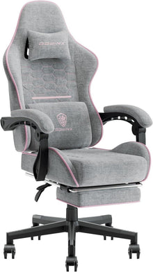 Ergonomischer Gaming Stuhl mit Massage-Funktion und Fußstütze