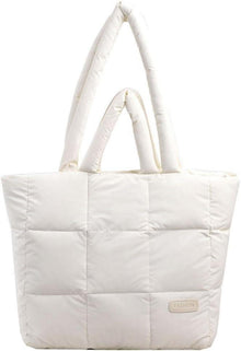 Große Gesteppte Tote Bag mit Reißverschluss, Damen Handtasche