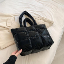 TIAASTAP Puffer Bag Damen Groß Shopper Reißverschluss