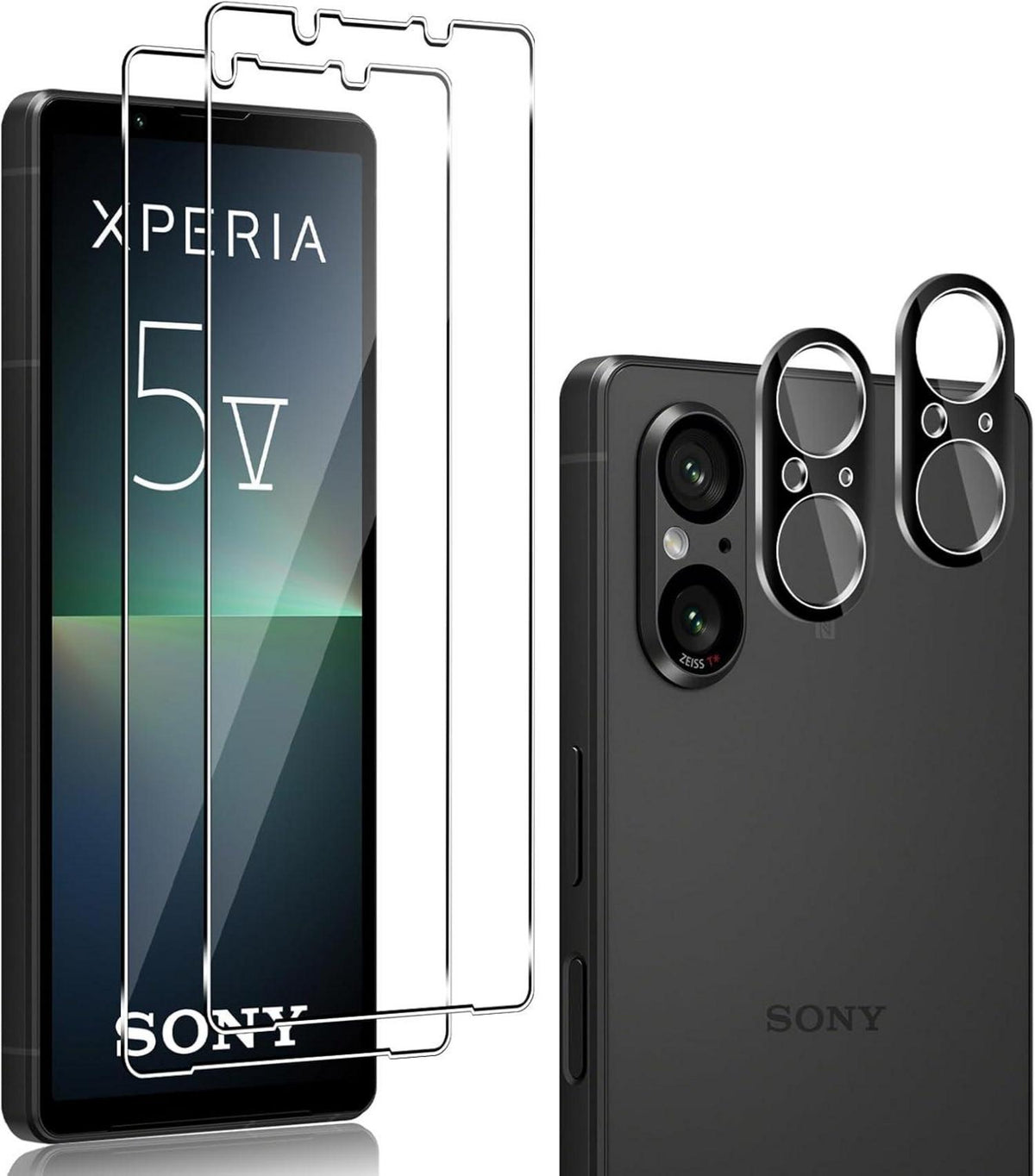 Panzerfolie Displayschutzfolie für Sony Xperia 5v Kameraschutz