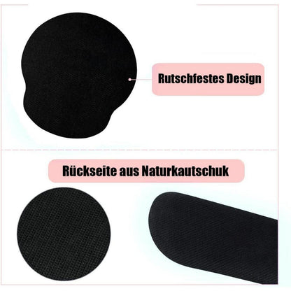 3-in-1 Handgelenkauflage Set Rosa mit Gelkissen & Untersetzer