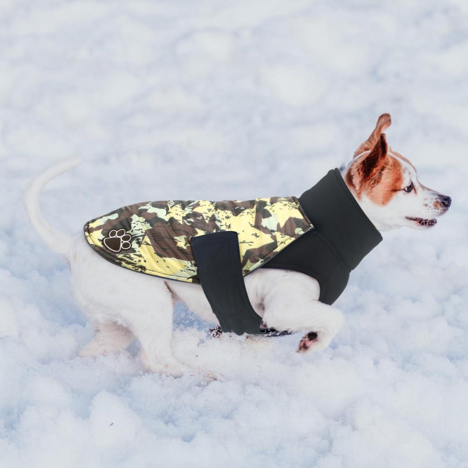 Hundemantel Winter wasserdicht reflektierend XXXL Brown Camo