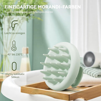 Kopfhaut Massagebürste Silikon Shampoo Haarbürste - Scalp Massager zur