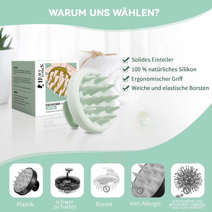 Kopfhautmassagebürste Silikon Shampoo- und Scalp-Massager