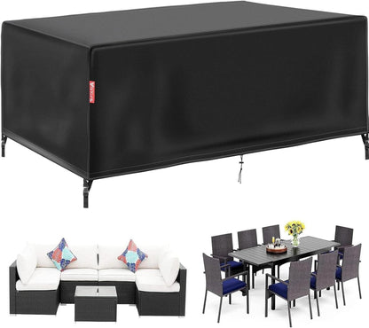 Abdeckung Gartenmöbel Winterfest 420d Oxford Wasserdicht 180x180x74CM