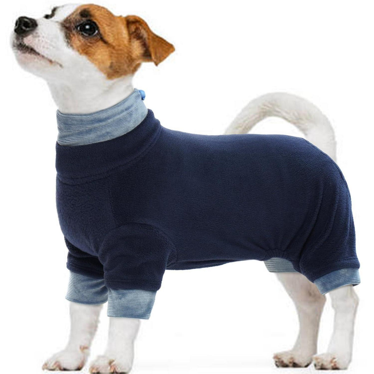 Hundepullover Fleece Rollkragenpullover für kleine Hunde