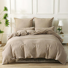 SOULFUL Doppelte Musselin Bettwäsche 135x200 Baumwolle Beige