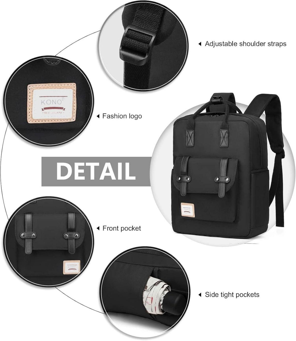 Leichter Unisex Schulrucksack College Rucksack 13 Zoll Laptop in