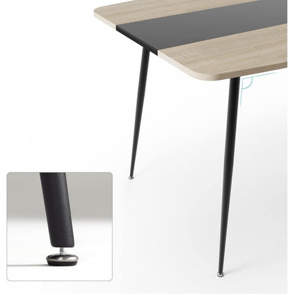 Moderner Esstisch Eiche & Schwarz | Industrial Design 150x85 cm