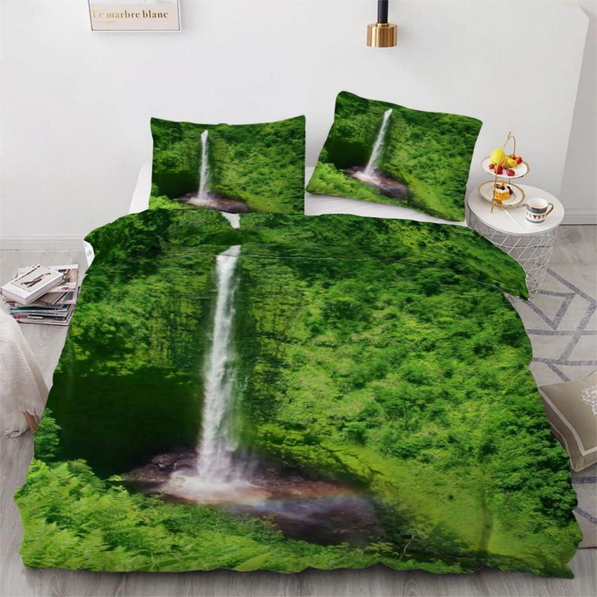 ROUSKI Kinderbettwäsche Wasserfall 135x200 cm 4tlg. Mikrofaser