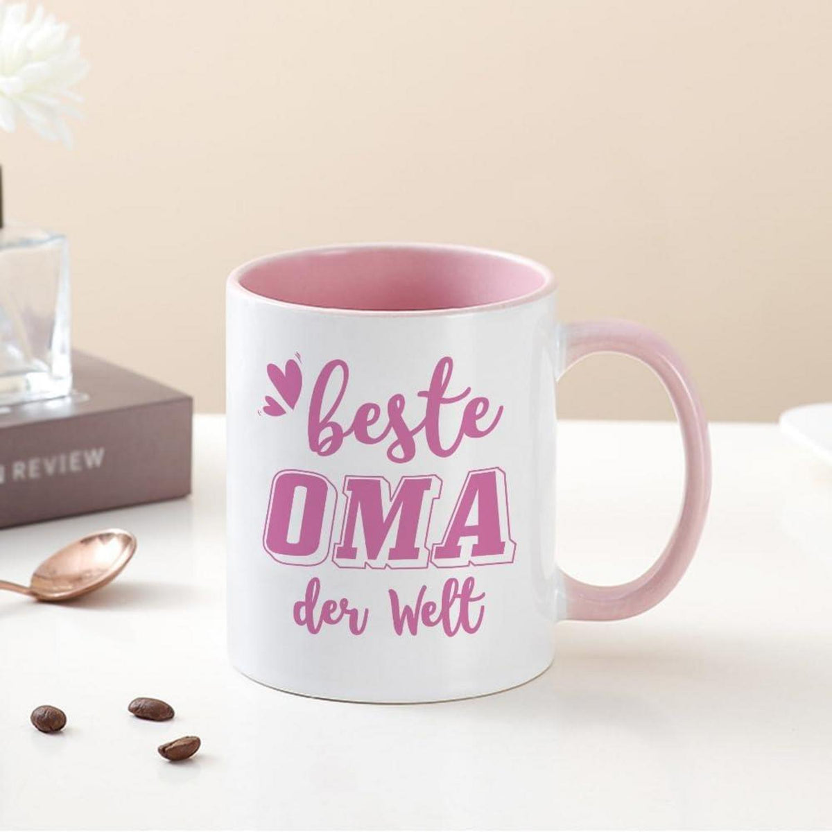 Beste Oma Bester Opa Tassen Set 2er | Weihnachtsgeschenke 350ml mit Spruch