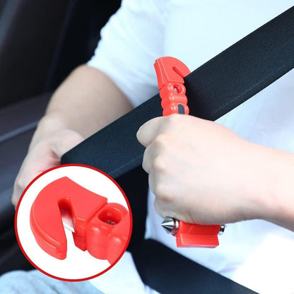 2x Notfallhammer mit Gurtschneider für Auto & PKW