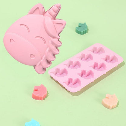 Silikonform Einhorn – 2er Set für Kuchen, Mousse & mehr