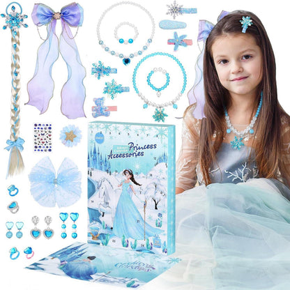 Adventskalender Eis Schneeflocke Schmuck 24 Tage Mädchen Kinder