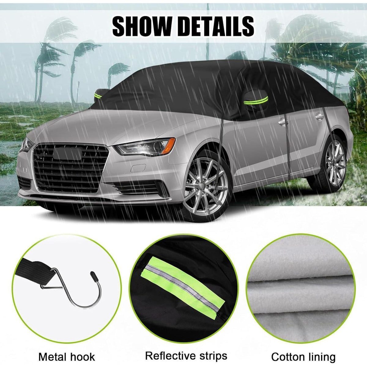 Halbgarage Auto Schutzhülle Audi A3/S3 Cabrio 2008-2012