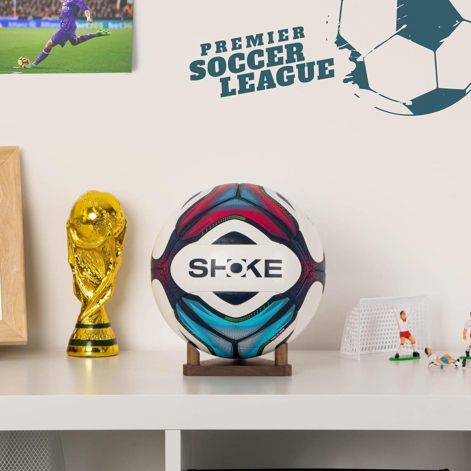 Ballhalterung Wandhalter Basketball Fußball Volleyball Rugby Walnuss