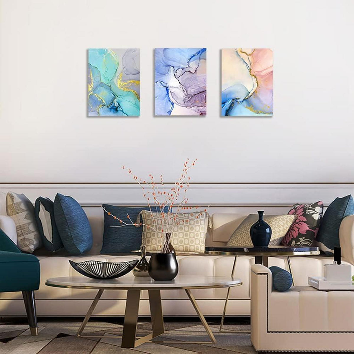 Abstrakte Wandbilder 40x30 cm für Wohnzimmer Schlafzimmer Badezimmer Büro Restaurant
