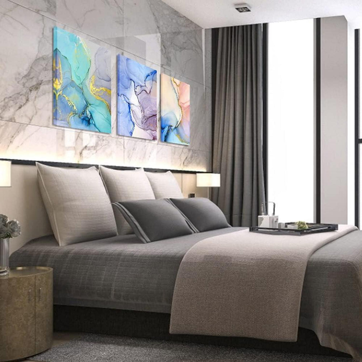 Abstrakte Wandbilder 40x30 cm für Wohnzimmer Schlafzimmer Badezimmer Büro Restaurant