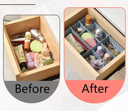 16x Schubladenteiler Organizer Trennwände Weiß DIY Unterwäsche Kosmetik