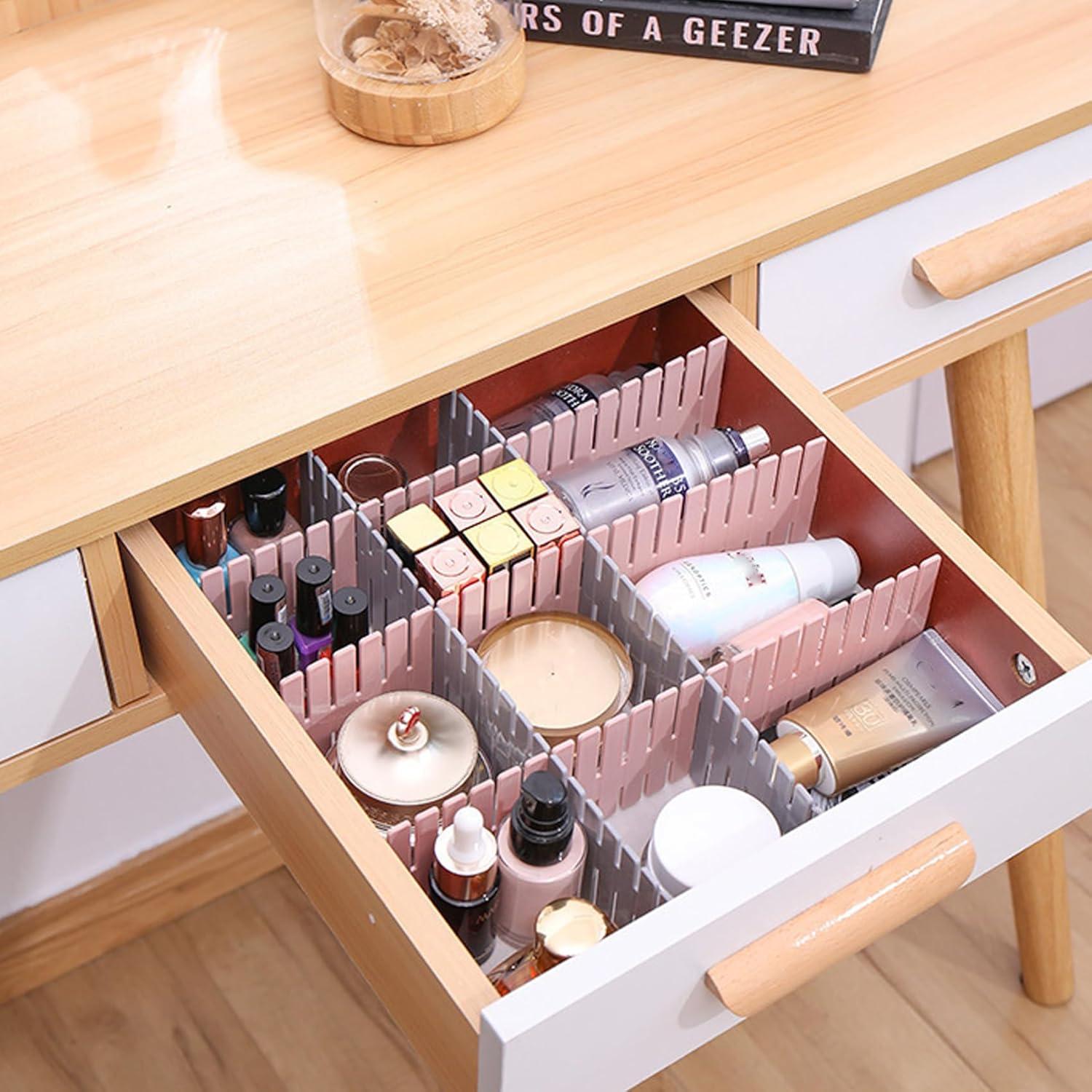 16x Schubladenteiler Organizer Trennwände Weiß DIY Unterwäsche Kosmetik