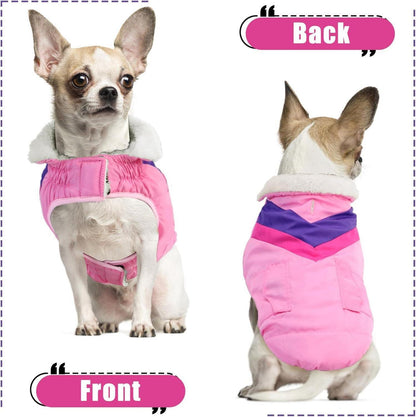 Hundemantel für große Hunde Winterjacke mit Klettverschluss