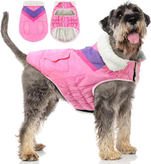 Warmer Hundemantel Winterjacke mit Klettverschluss Reflexstreifen - XL